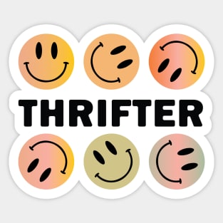 Smiley Faces Thrifter Sticker